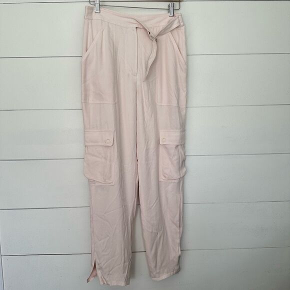 Jonathan Simkhai Women’s 6 Light Pink Cargo Utility Pants - Picture 1 of 7